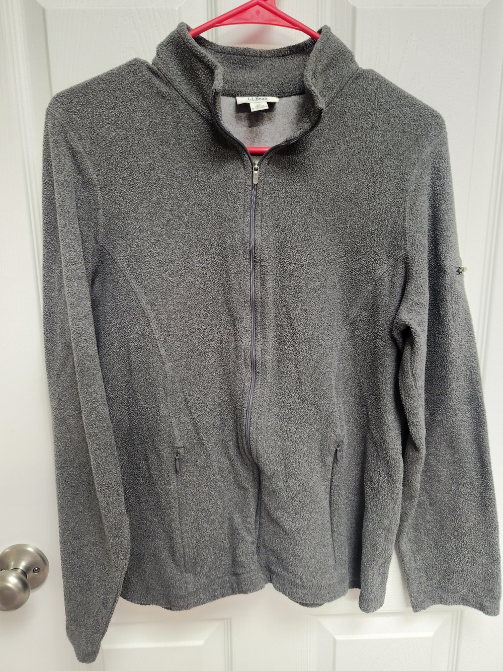 L.L. Bean Men's Charcoal Full-Zip Fleece Jacket